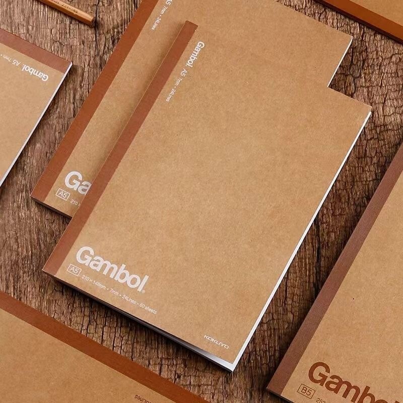 Vintage leather notebook for students, B5 softcover notebook, A5 wireless binding notebook