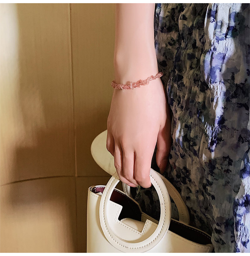 Brass Chain Material Ethnic Style Irregular Glass Titanium Steel Bracelets