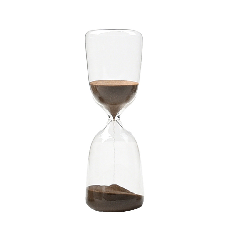 Reloj de arena de vidrio de viento nórdico temporizador reloj de arena redondo regalos creativos para el hogar reloj de arena decoración de viento moderno