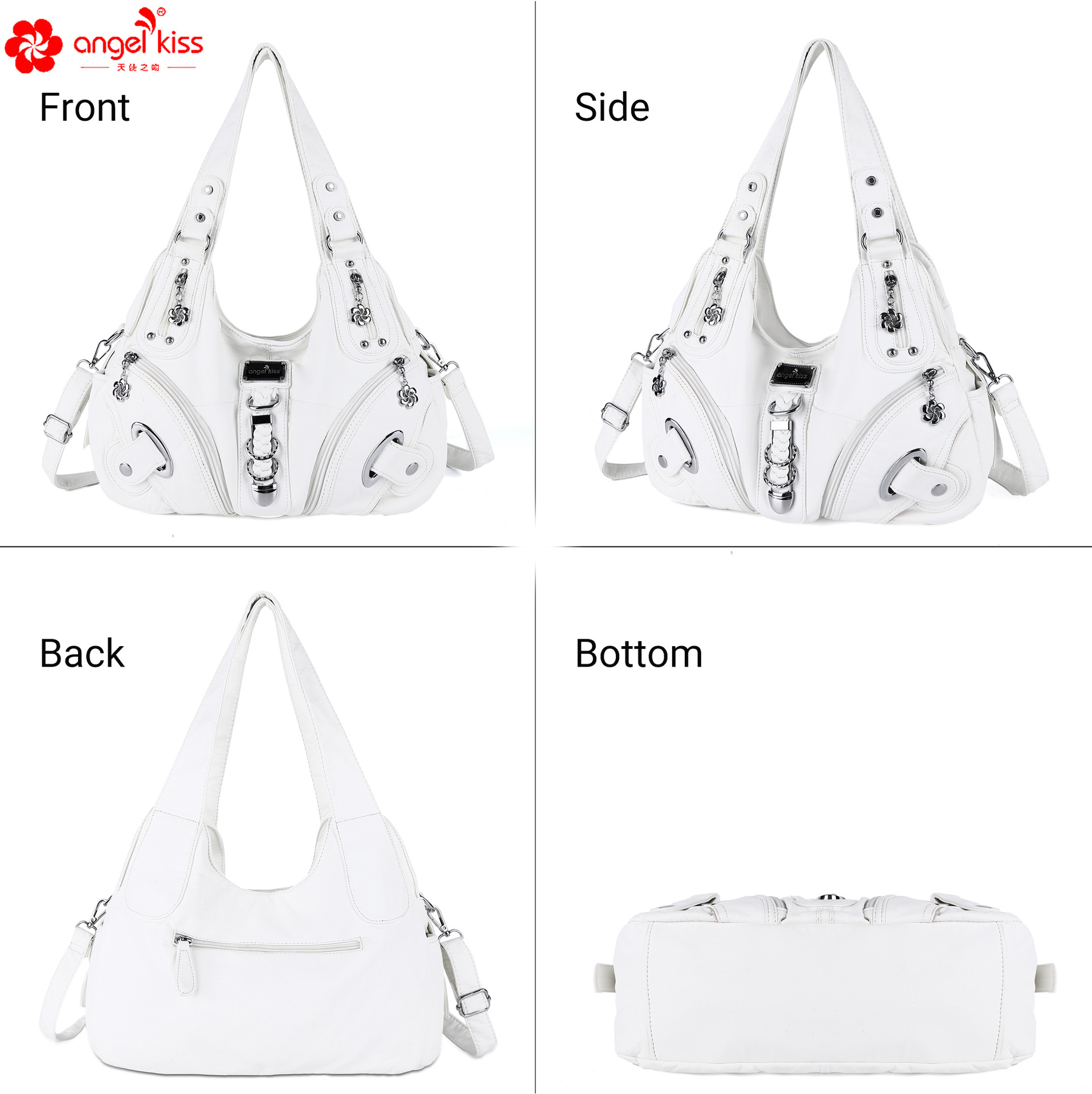 Bolso de hombro de mujer, gran capacidad, estilo europeo y americano, mensajero portátil, al por mayor