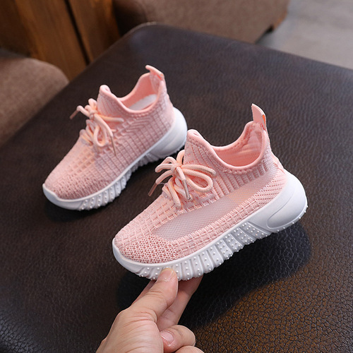 Spring and Autumn, Summer, Boys and Girls Embroidered Air-Permeable Student Shoes with Air Mesh, Fashion Leisure Shoes for Children