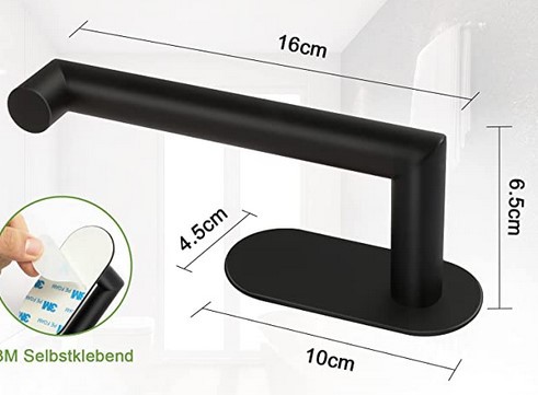 Transfronterizo 304 rollo de acero inoxidable titular de papel titular de tejido libre de perforación montado en la pared titular de papel higiénico cuarto de baño rollo de papel titular