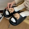 EVA bread slippers Bara-black