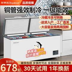 Royalstar 366L 冷凍庫家庭用商業大容量冷蔵および冷凍両用鮮度保持横型冷蔵庫アイスクリーム冷凍庫