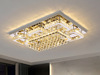 Crystal, ceiling light for living room, modern lamp, rectangular lights, light luxury style, simple and elegant design