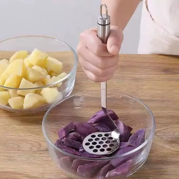 不锈钢土豆泥压泥器家用紫薯捣泥器捣碎器婴儿辅食压薯泥神器工具