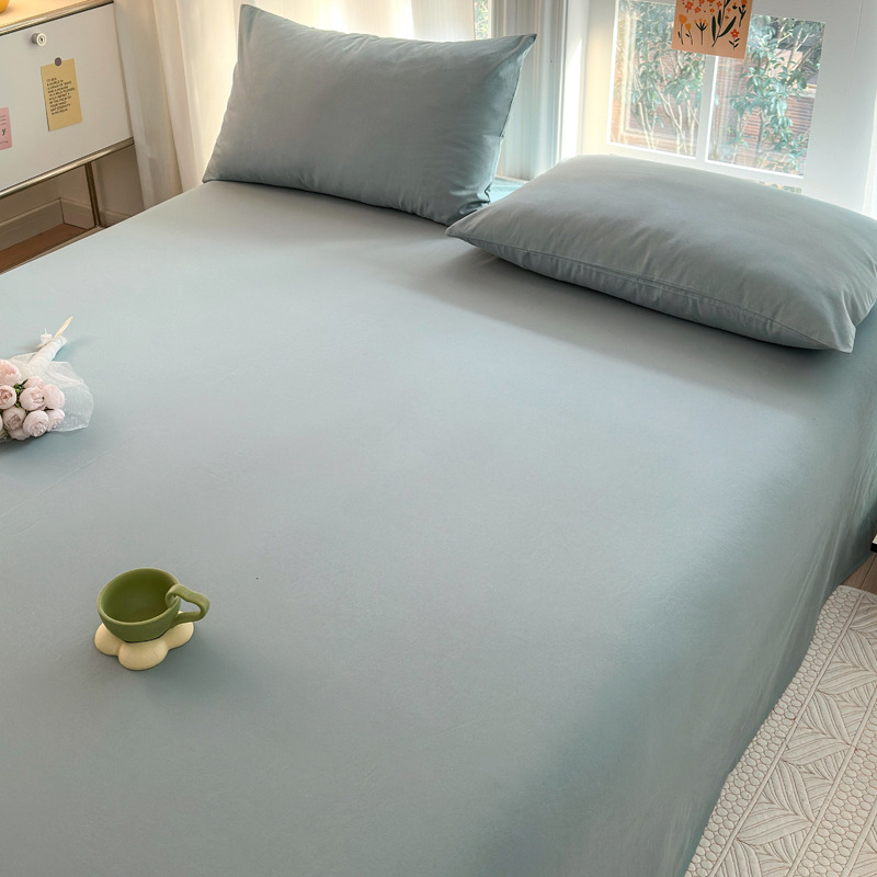 Algodón lavado de algodón puro azul niebla clase A