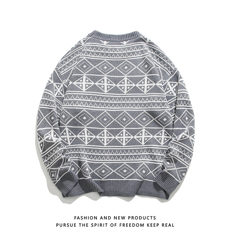 Men's Knitted Sweater Casual Winter Pullover For Men_voghion.com