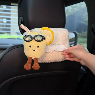 2025 New Model Jc Sunflower: Car tissue box/set - no-specifications-lemonade-headrest-tissue-bag