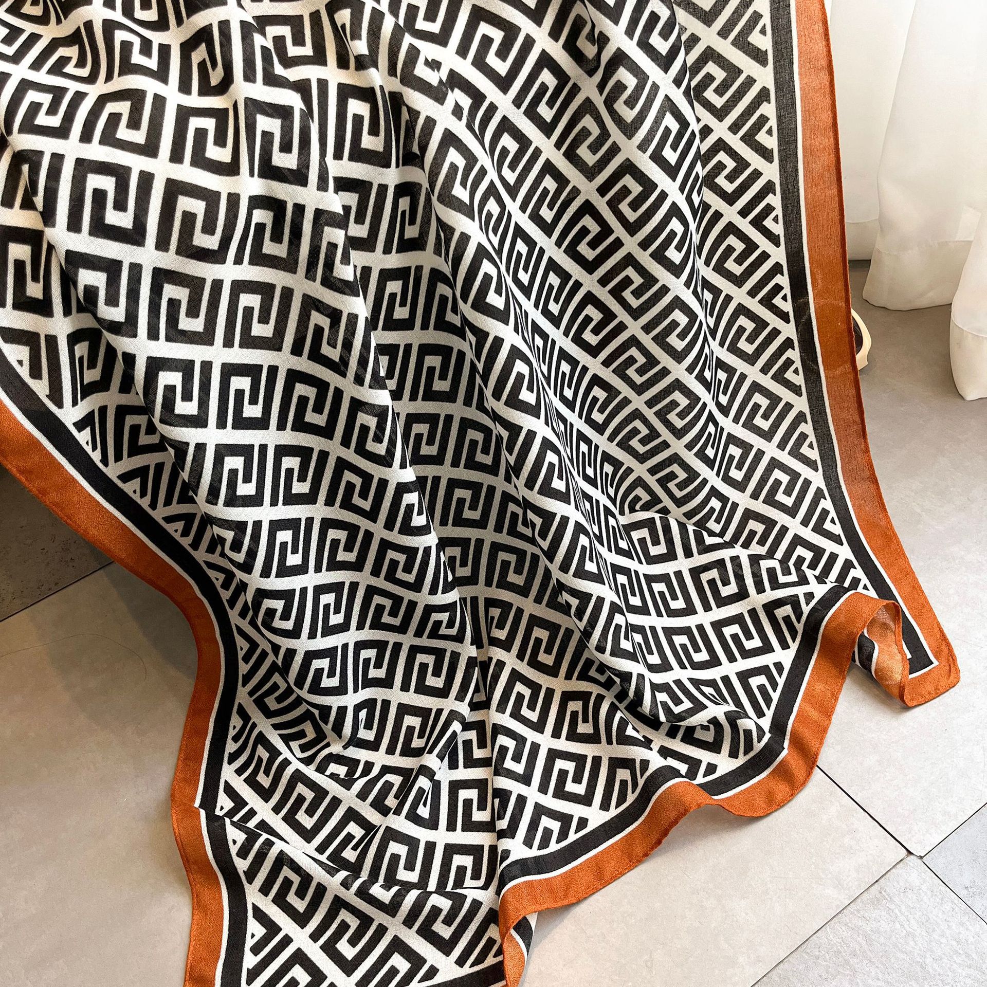 2024 tavaszi őszi koreai kiadás, pamut és puha női vékony napvédő kendő téli sál_voghion.com