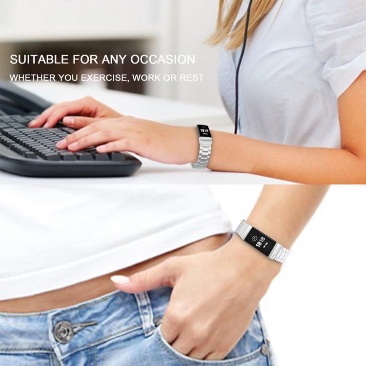 xDfind Tres pulseras metálicas rápidas para Fitbit Charge 6 / 5 / Fitbit Inspire 3 / Fit
