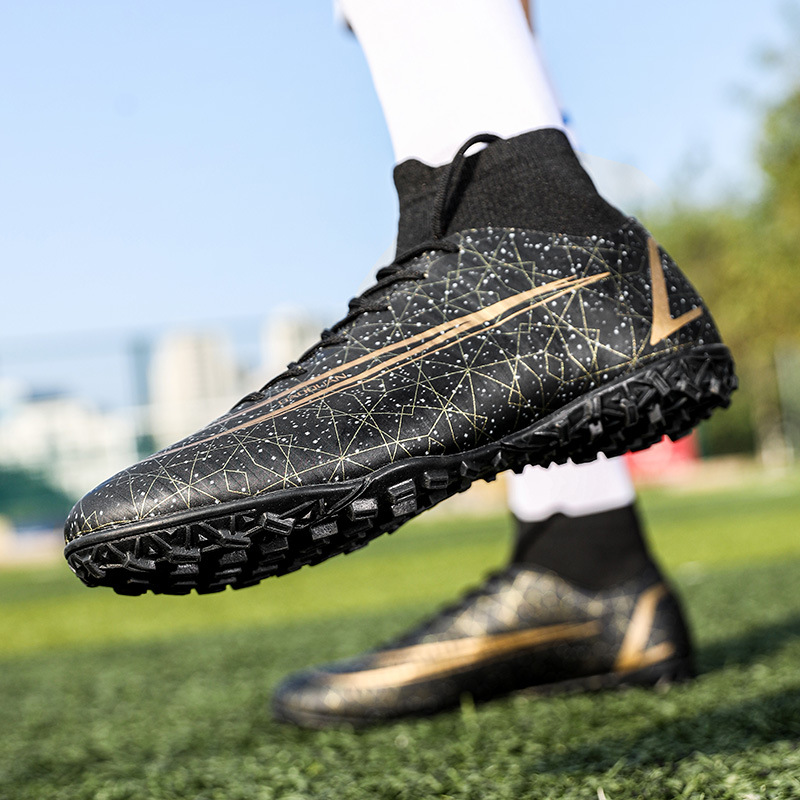 Scarpe da calcio transfrontaliere di grandi dimensioni da uomo S High Top Training Erba artificiale AG Spikes TF Unghie rotte Gioco di sport all'ingrosso_voghion.com