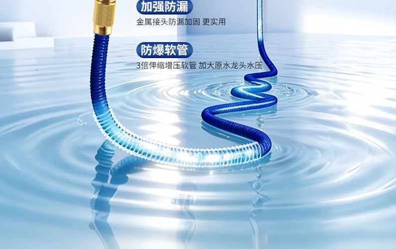 Car Wash Water Gun Nozzle Connects to Household Tap Water, High-Pressure Washing Nozzle, Faucet Quick Connector Accessories