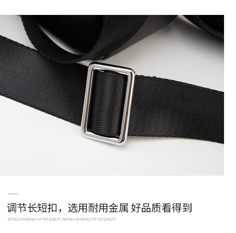 Túi xách nam da bò lớp đầu dạng cặp công sở đeo vai chéo, đựng được laptop 14 inch — màu đen chi tiết 18