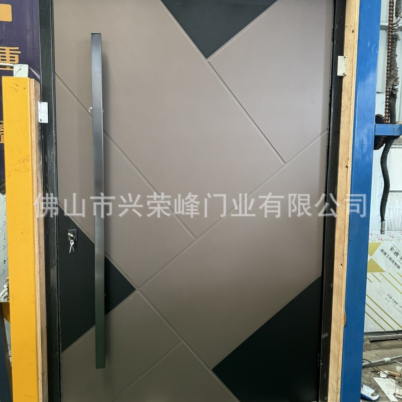 Customized 5cm Two-Color Aluminum Plate Entry Door Off-Axis Entry Door with Price Advantage Customized 5cm Two-Color Aluminum Plate Entry Door Off-Axis Entry Door with Price Advantage