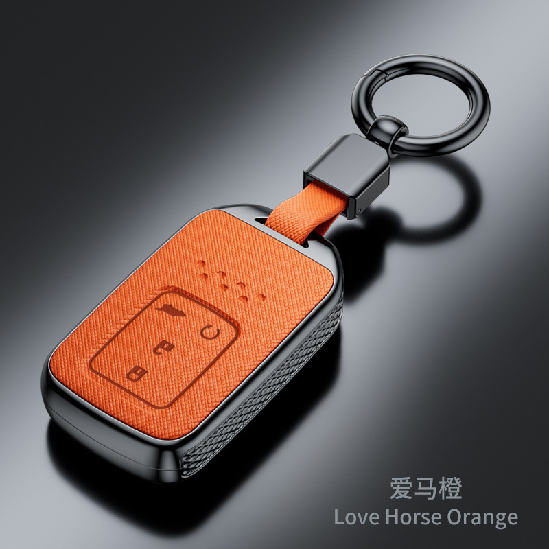Suitable for Honda Key Cases Crv Civic Xr-V Accord High-End Shell Crider Breeze Avancier Men's and Women's Fashion Key Cover