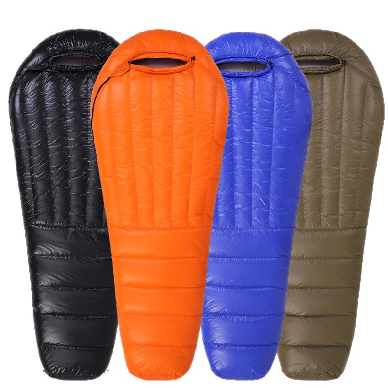 Carcasa de saco de dormir autoinflable, semiterminada, estilo sobre, para una o dos personas, tipo momia. image 6