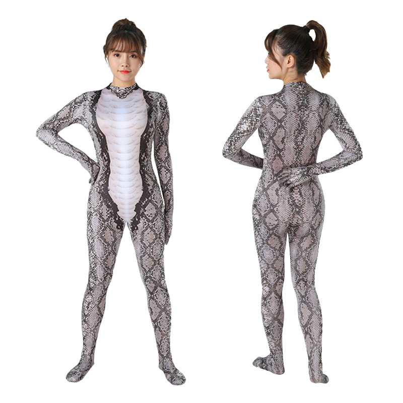 Python series de animales de terror, trajes de Halloween, trajes de cosplay para hombres y mujeres.