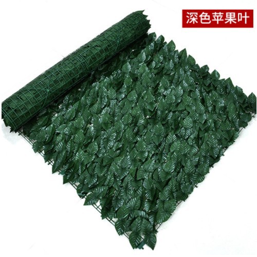 Suministro directo transfronterizo, cerca de plástico de simulación, cerca de patio, pared de plantas de simulación, jardín al aire libre, cerca de hojas verdes