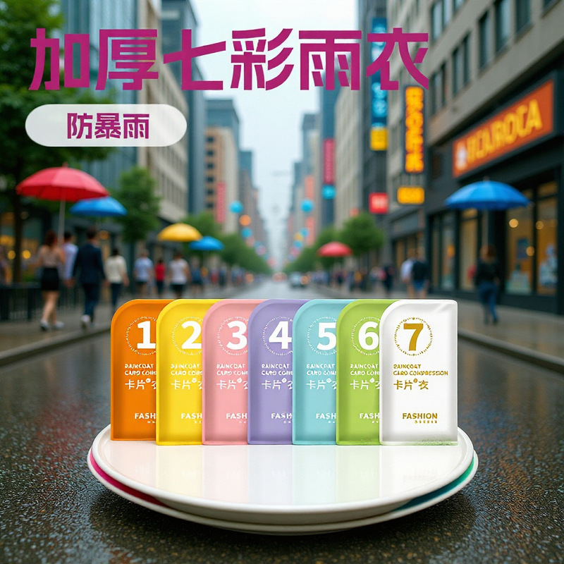 Disposable Colorful Cardboard Raincoat, Extra Large and Thick, Full Body Rain Protection, Portable for Outdoor Hiking and Rafting, Transparent Rain Poncho Disposable Colorful Cardboard Raincoat, Extra Large and Thick, Full Body Rain Protection, Portable for Outdoor Hiking and Rafting, Transparent Rain Poncho