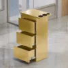 Титановый (односторонний, 3 ящика, с подставкой)