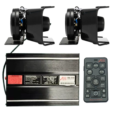 Wireless car siren horn 400W vehicle-mounted loudspeaker alarm high-pitched horn AS7200D-2 + Black Hawk horn