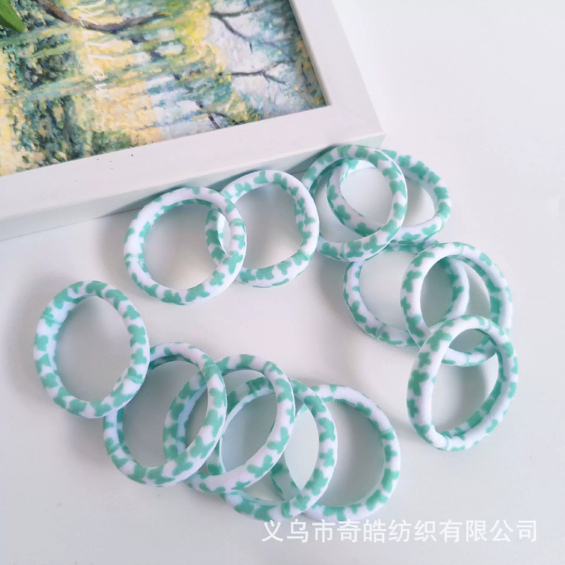 清仓蝴蝶清新毛巾圈特价可爱高弹力毛巾圈便宜甜美成人儿童扎皮筋