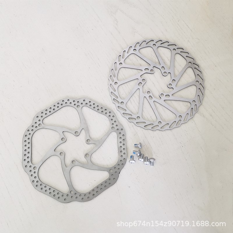 Disco de bicicleta de montaña Disco de seis clavos Disco de freno de disco de 160mm de 6 pulgadas con tornillos