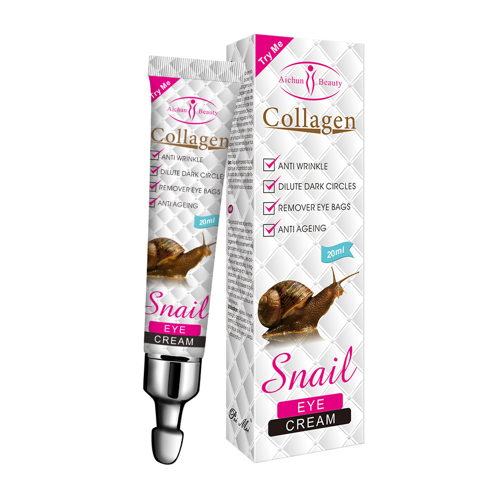 Cross-Border Aichun Snail Eye Cream Moisturizing and Brightening Cross-Border Factory Eye Cream Skin Care Products Wholesale Eye Cream