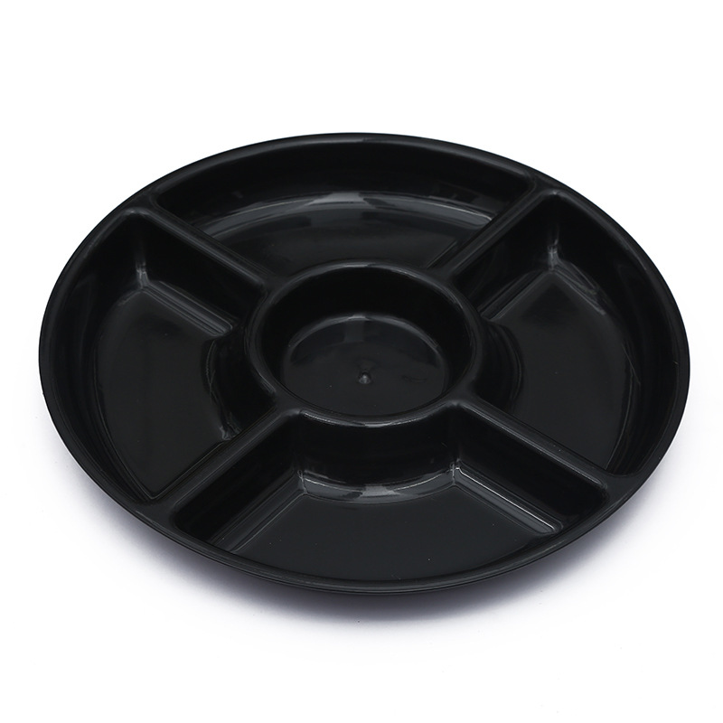 Plato de frutas con 4 compartimentos, estilo moderno