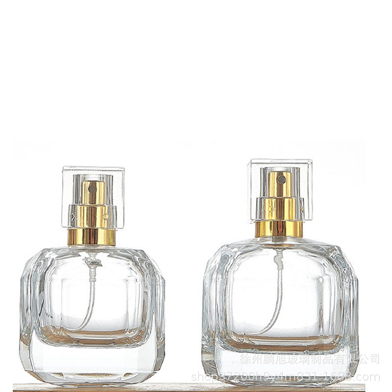 现货批发30ml50ml100ml卡口玻璃香水分装瓶