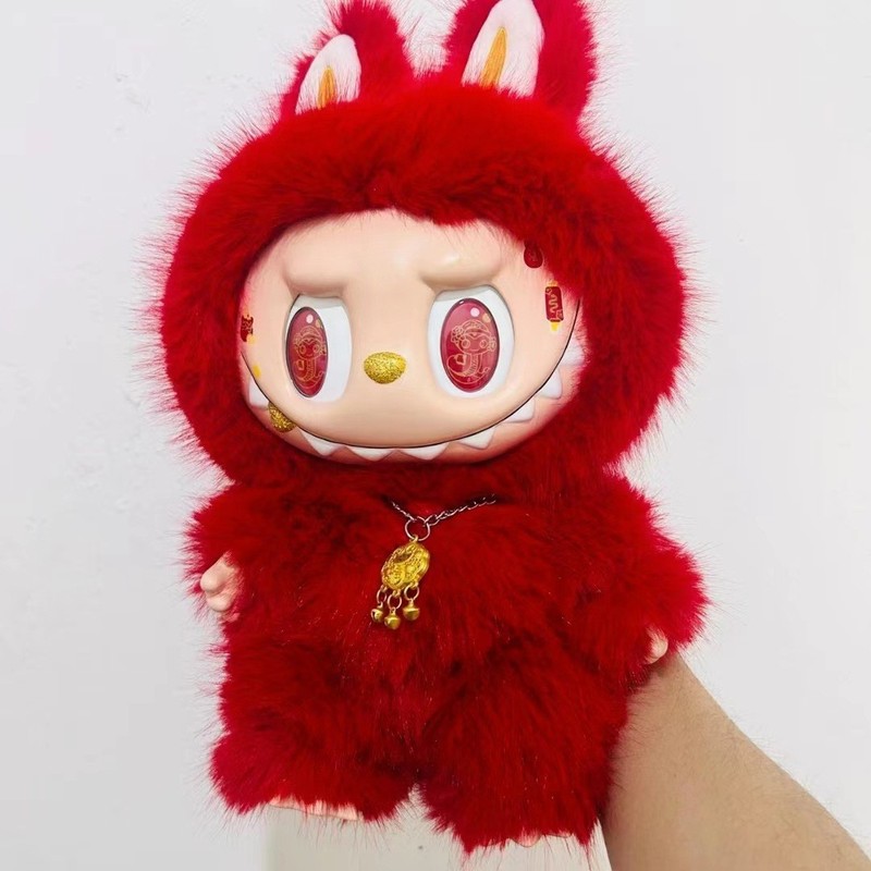 ラブブ ビッグリーダー 38cm バブル改造人形 トレンド labubu 大天使 ビニール人形 人形飾り クロスボーダー|undefined