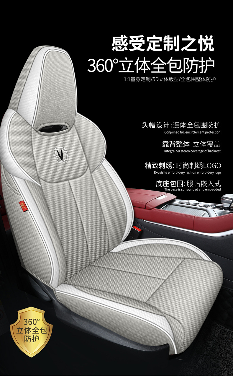Chang'an CS75PLUS special car seat cover second generation 2022 models CS75PLUS fully surrounded cushion linen