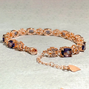 �羳���u�W����ˮ������18k��ʌ����~���ʯ��朲�ɫ��ʯ�Ʒ