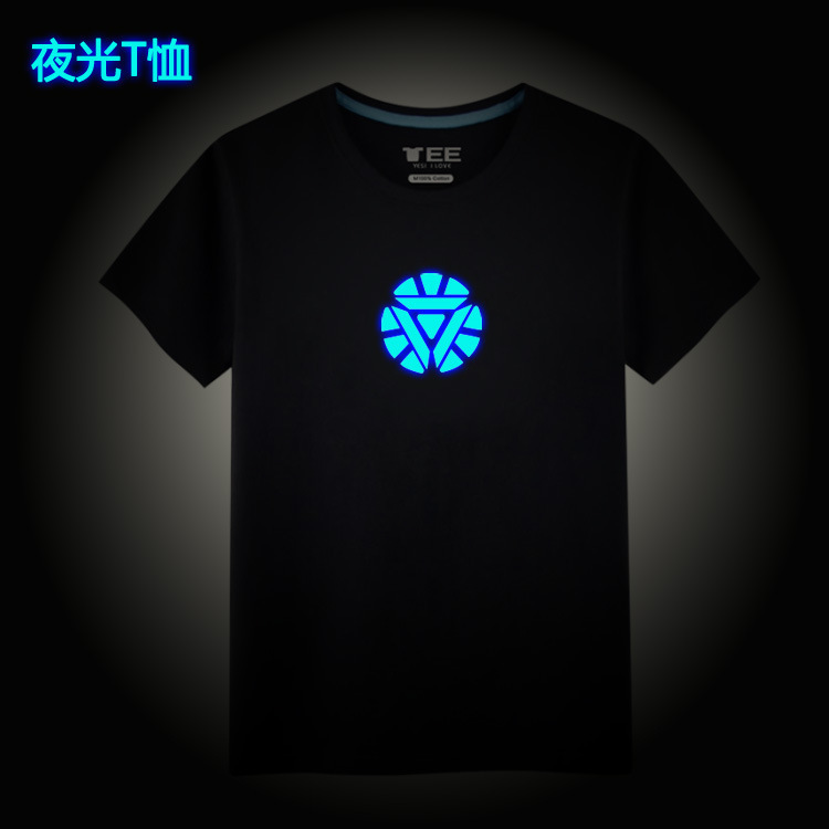 Luminous T-shirt T-shirt Short-sleeved T-shirt Men's and Women's Cotton Loose Junior Student's Ogo Printing Class Clothes Luminous T-shirt T-shirt Short-sleeved T-shirt Men's and Women's Cotton Loose Junior Student's Ogo Printing Class Clothes