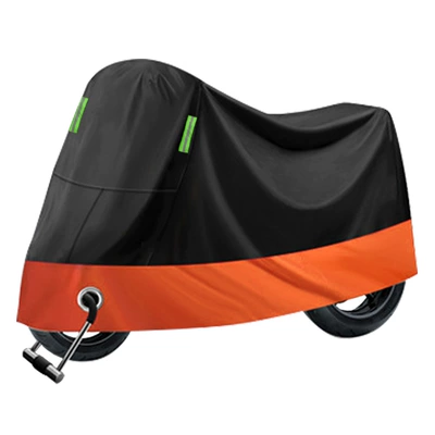Electric Vehicle Rain Covers, Sun | Car clothing - m20090100cm-black-on-top-and-orange-on-bottom