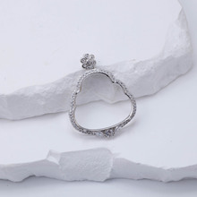 S925纯银镶嵌佛公吊坠diy弥勒佛佛公和田玉翡翠配件吊坠空托