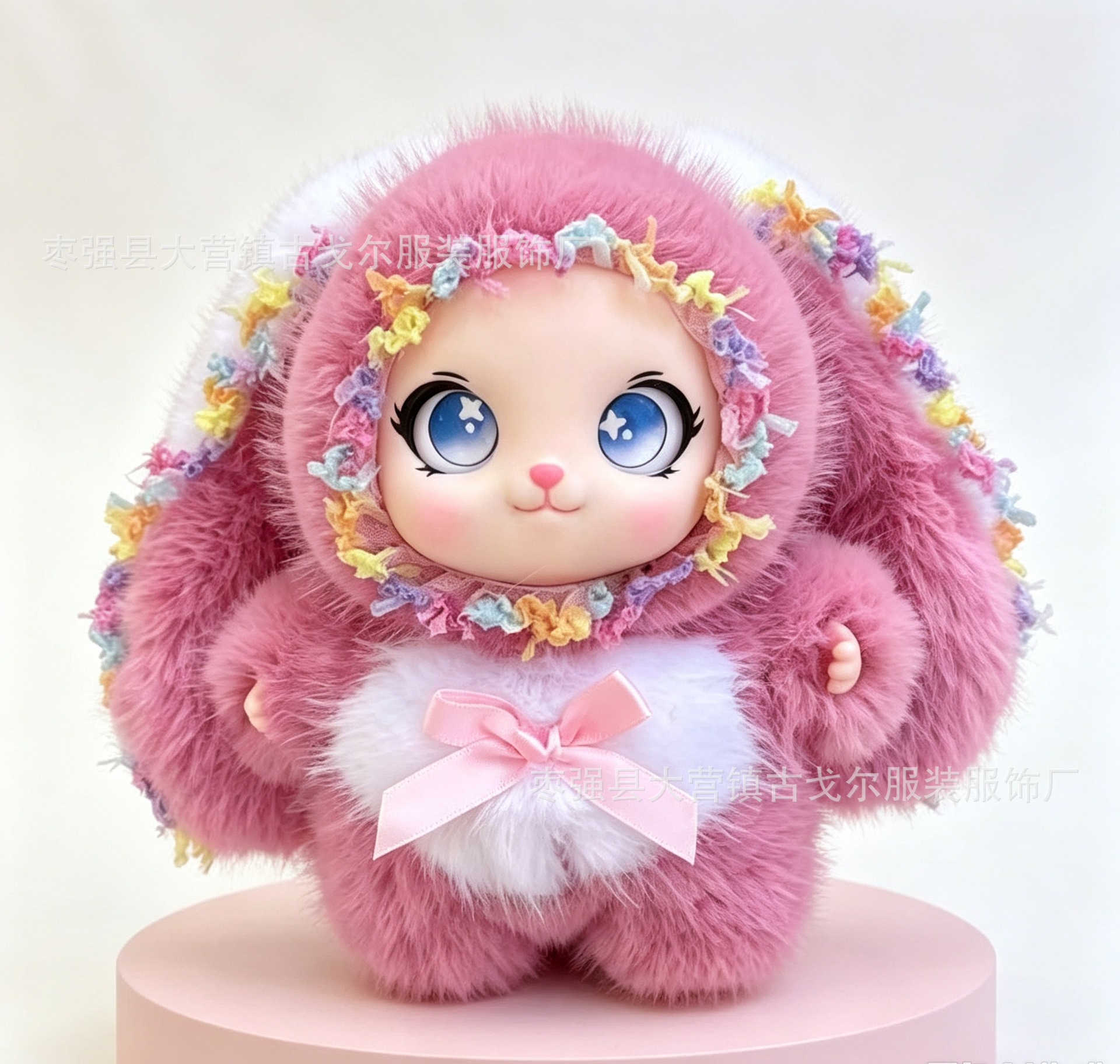 Cross-border popular big-eared rabbit plush pendant doll, rabbit bag accessory, vinyl doll, Loli doll rabbit