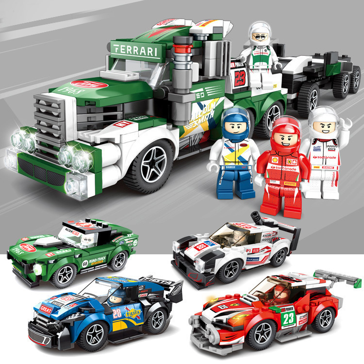Compatible with Lego sports car Racing Off-road Vehicle Car Famous Car Fit Model Assembled Building Blocks Children's Toy Gift