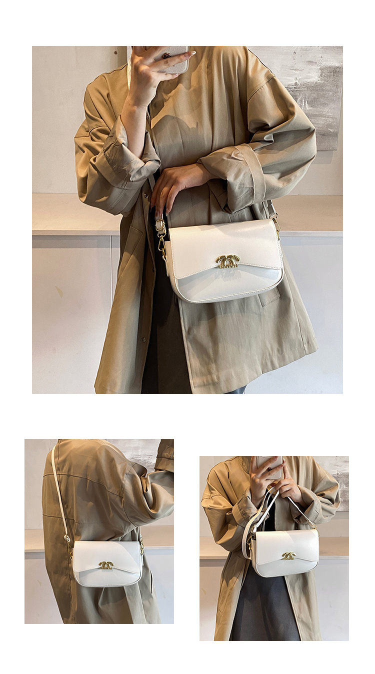 Fashionable and versatile small square bag, new autumn and winter style work and commuting bag, women's bag, simple single-shoulder bag, women's crossbody bag Item Picture