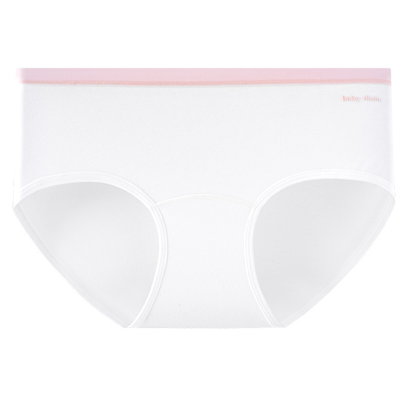 Ropa interior mujer algodón puro antibacteriano entrepierna de algodón 2024 nueva cintura media niña sin costuras calzoncillos pantalones cortos cabeza refrescante