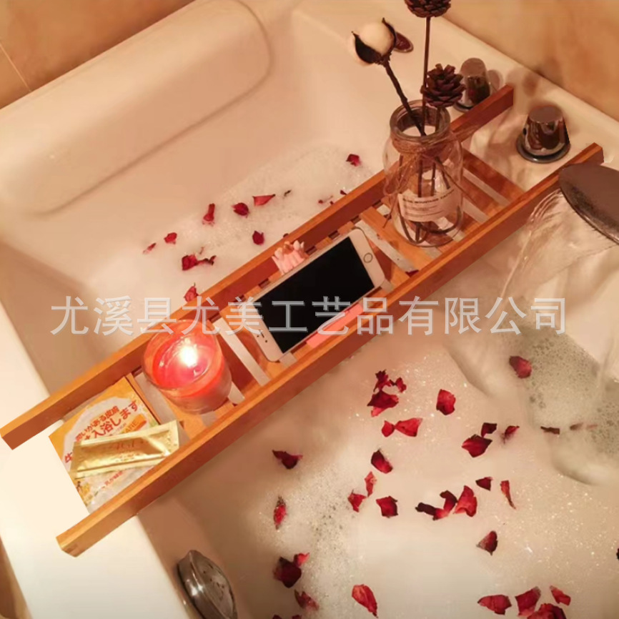 Estante de baño multifuncional Estante de baño de madera Estante de almacenamiento de baño Estante de decoración de baño de familia