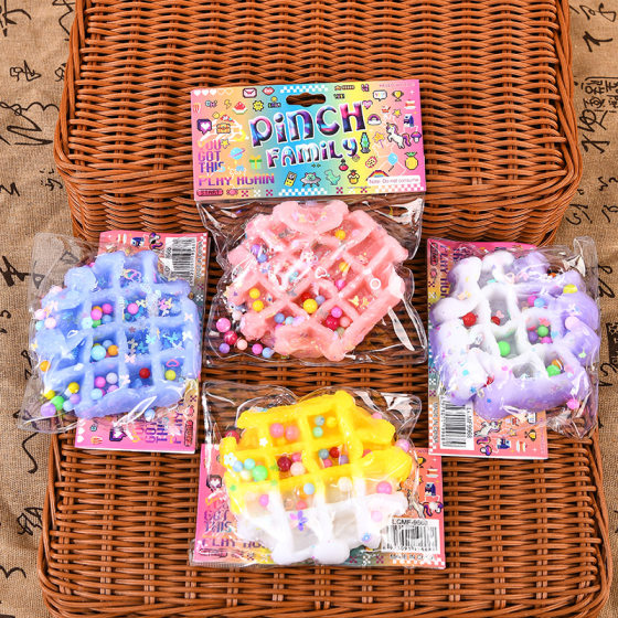 Super Soft Cat Claw Donut Waffle Pinch Music Food Play Pinch Music Decompression Toy Creative Simulation Decompression Artifact