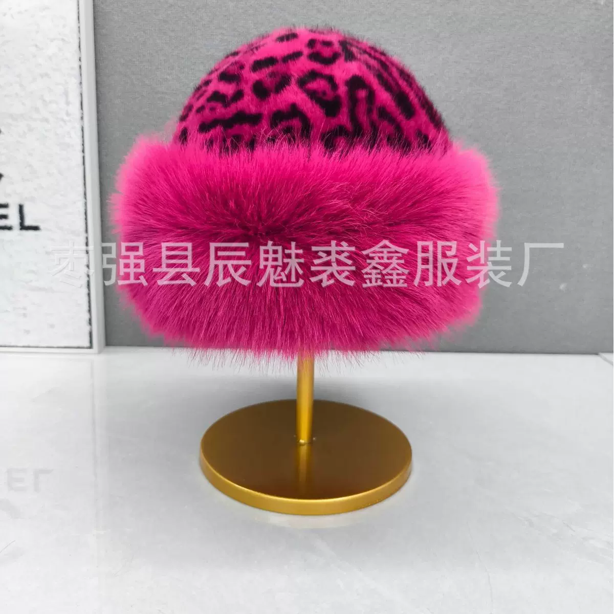亏清豹纹帽子保暖2025蒙古秋冬款复古加厚防寒显瘦小众蒙古帽御姐