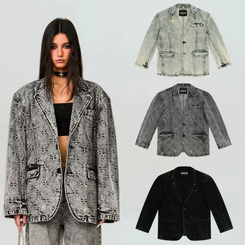 Travel classic black suit, shoulder pads, jacket