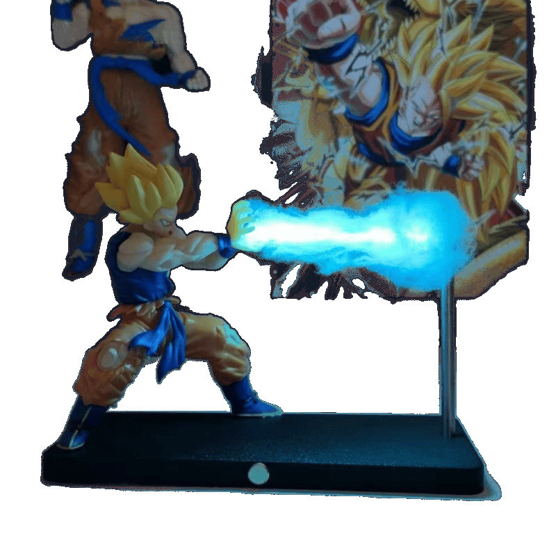 ドラゴンボールフィギュア亀派気功ブラスター悟空ナイトライト磁気浮上磁気ライト雰囲気ナイトライト装飾品|undefined