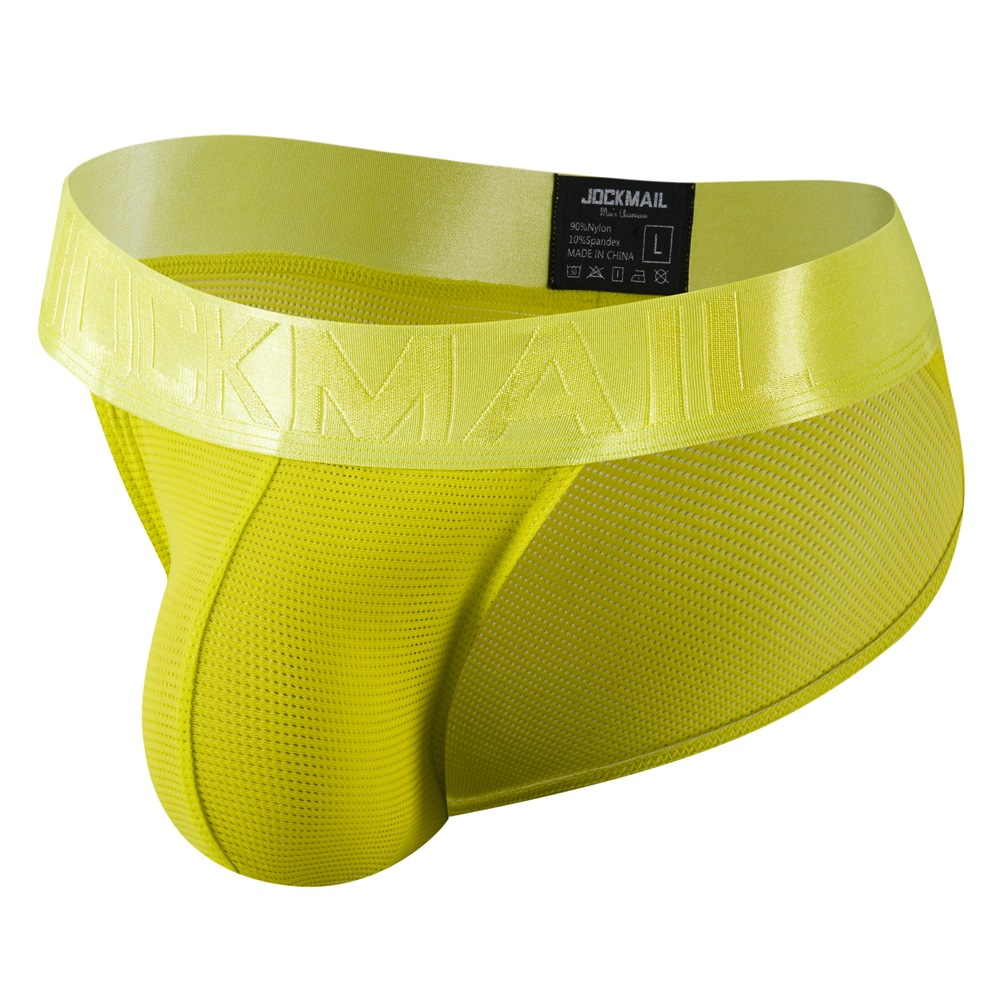 Jockmail 2022 nueva ropa interior de los hombres triángulo malla transpirable deportes fitness shorts