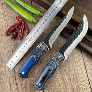 Stainless steel boning knife slaughterhouse special boning knife for killing pigs, cattle and sheep chef multi-purpose knife boning knife meat cutting knife