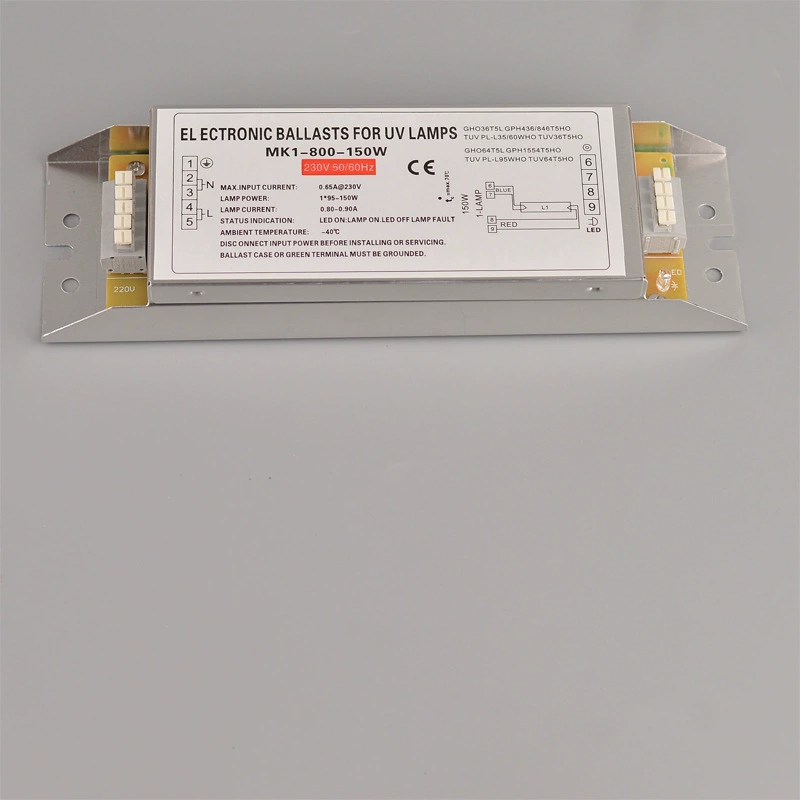 UV свет кислород фотолиз лампа трубка 150W электронный балласт PH2-800-150W обработка выхлопных газов ультрафиолетовый выпрямитель
