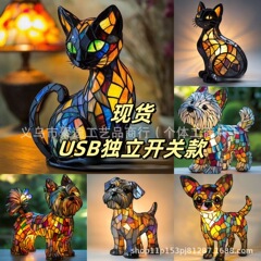 跨境新款Cat Lamp-Dachshund Lamp-Bigfoot Lamp动物LED灯摆件